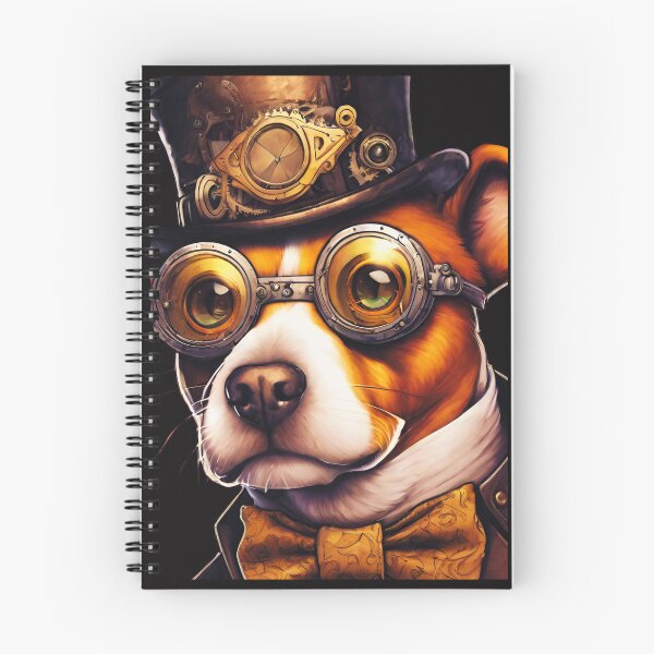 Item preview, Luxury Dog: Steampunk Aristocrat in Glasses and Hat designed and sold by Aurorartsprint.