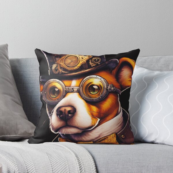 Item preview, Luxury Dog: Steampunk Aristocrat in Glasses and Hat designed and sold by Aurorartsprint.