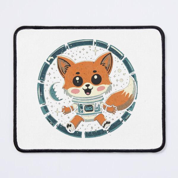 Item preview, space fox designed and sold by StickerStyleHub.