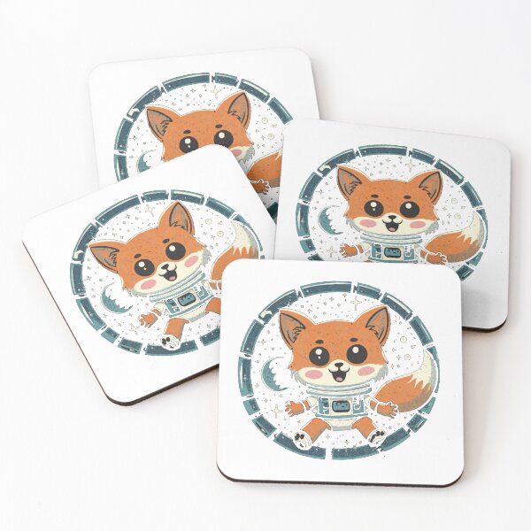 Item preview, space fox designed and sold by StickerStyleHub.