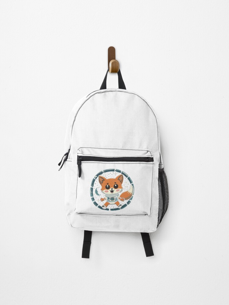 Thumbnail 1 of 3, Backpack, space fox designed and sold by StickerStyleHub.