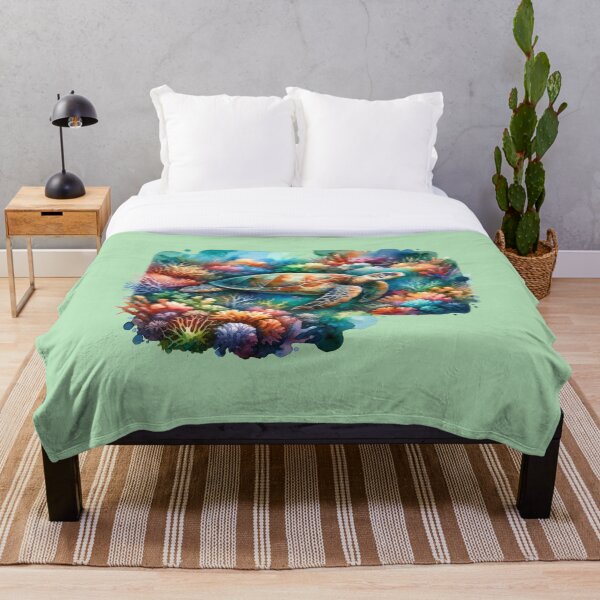 Aperçu de l'œuvre Jardin de corail des tortues de mer créée et vendue par critterpatchusa.