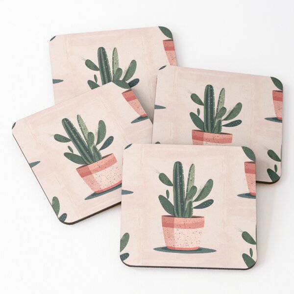 Item preview, Soothing Serenity: Minimalist Cactus Fresco Inspired by Rusticcore Abstractions designed and sold by Piotrek0001.