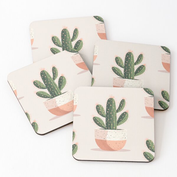 Item preview, Soothing Serenity: Minimalist Cactus Fresco Inspired by Rusticcore Abstractions designed and sold by Piotrek0001.