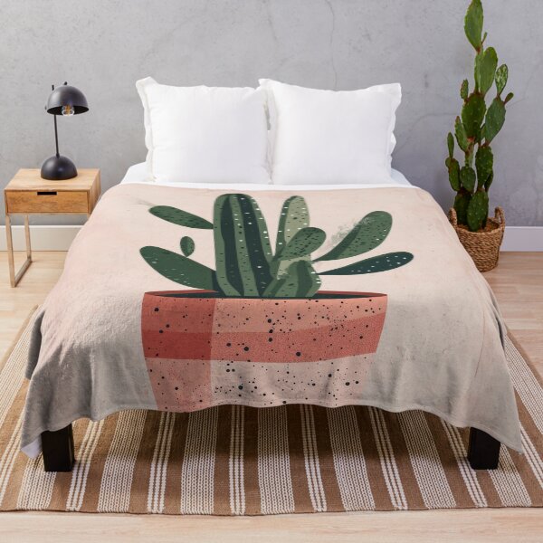 Item preview, Soothing Serenity: Minimalist Cactus Fresco Inspired by Rusticcore Abstractions designed and sold by Piotrek0001.