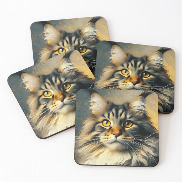 Item preview, Édouard's Whiskered Haven: Maine Coon Harmony designed and sold by BastKittyStore.