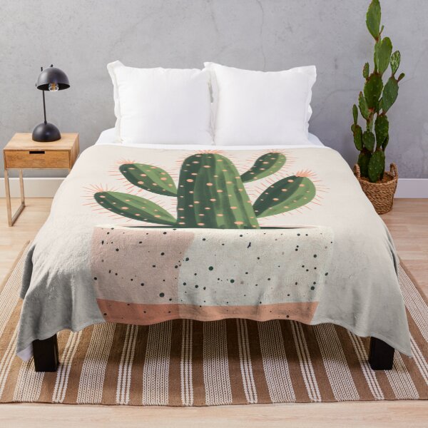 Item preview, Soothing Serenity: Minimalist Cactus Fresco Inspired by Rusticcore Abstractions designed and sold by Piotrek0001.
