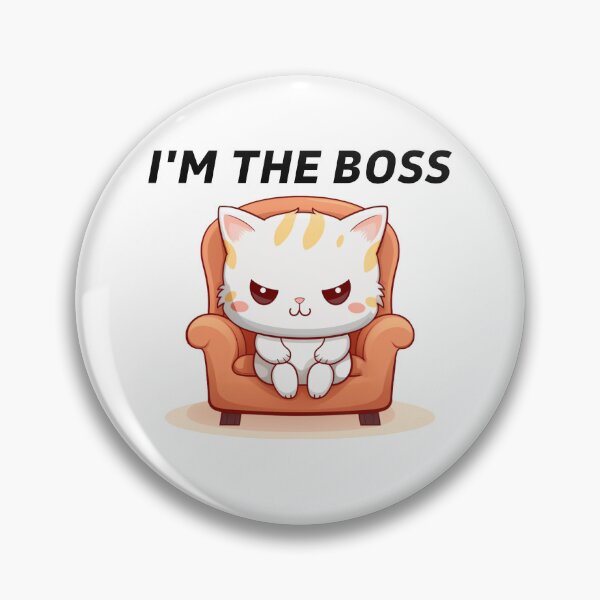 Item preview, Cute Funny Cat I'm The Boss designed and sold by MugsForReal.