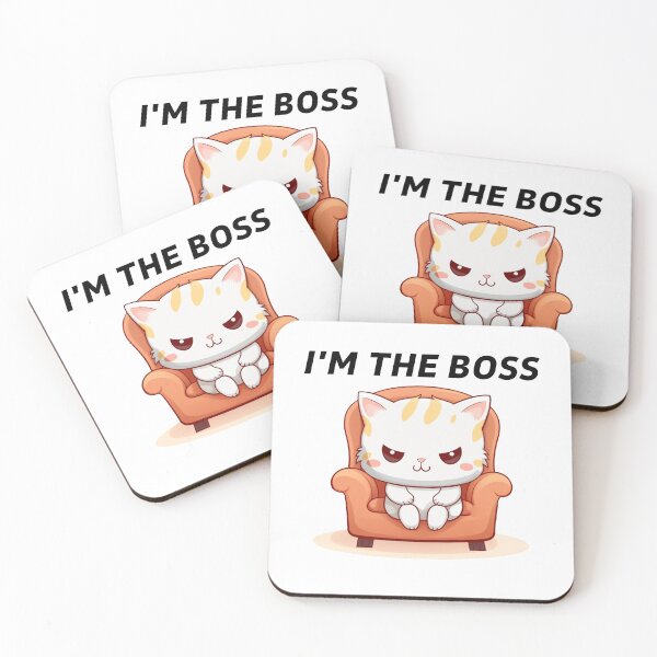 Item preview, Cute Funny Cat I'm The Boss designed and sold by MugsForReal.