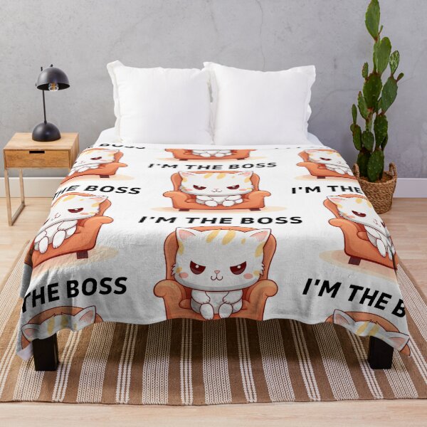Item preview, Cute Funny Cat I'm The Boss designed and sold by MugsForReal.