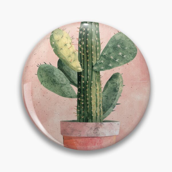Item preview, Soothing Serenity: Minimalist Cactus Fresco Inspired by Rusticcore Abstractions designed and sold by Piotrek0001.