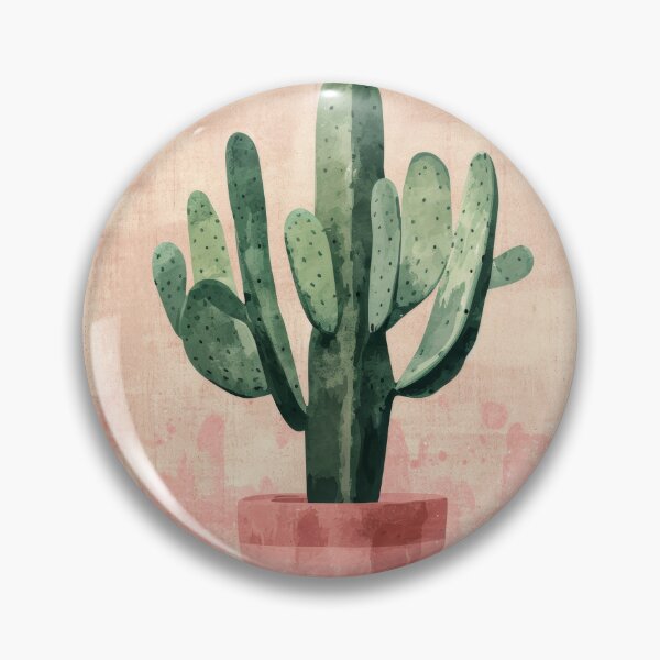 Item preview, Soothing Serenity: Minimalist Cactus Fresco Inspired by Rusticcore Abstractions designed and sold by Piotrek0001.