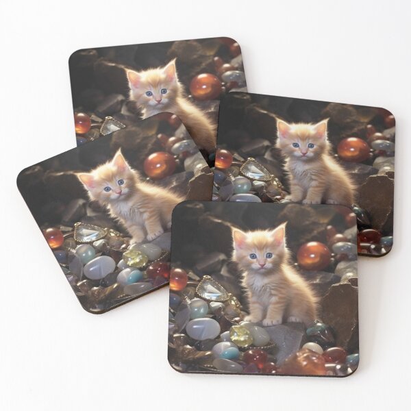 Item preview, Kitten and Crystals designed and sold by Solace Sparkles.