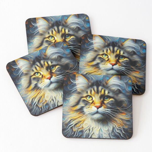 Item preview, Édouard's Whiskered Symphony: Maine Coon Serenity designed and sold by BastKittyStore.