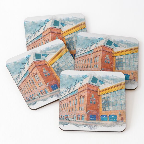 Item preview, Glasgow Rangers Ibrox Stadium Scotland Watercolour Effect designed and sold by GG WALL ART.