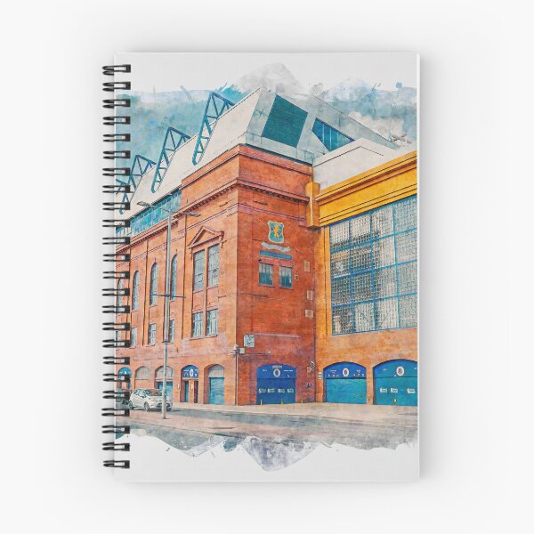Item preview, Glasgow Rangers Ibrox Stadium Scotland Watercolour Effect designed and sold by GG WALL ART.