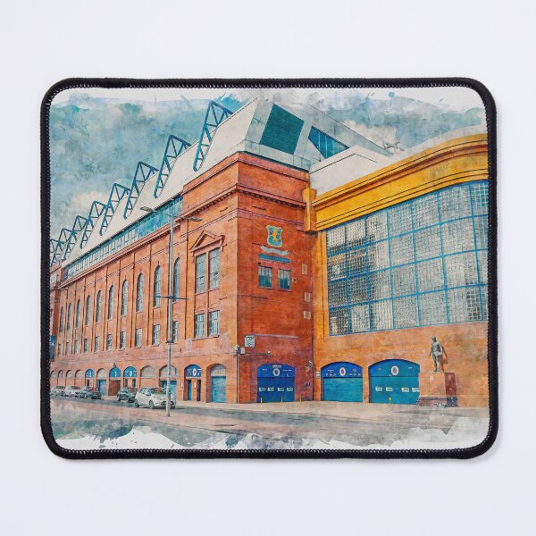 Item preview, Glasgow Rangers Ibrox Stadium Scotland Watercolour Effect designed and sold by GG WALL ART.