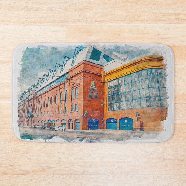 Item preview, Glasgow Rangers Ibrox Stadium Scotland Watercolour Effect designed and sold by GG WALL ART.
