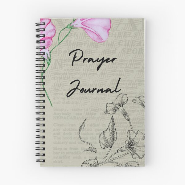 Item preview, Vintage Morning Glory Floral Prayer Journal for Women and Girls designed and sold by FreedByJesus.