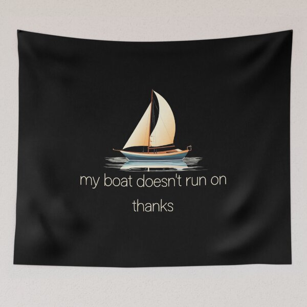 Item preview, Pegatina mi barco no funciona gracias designed and sold by S-ZYBI.