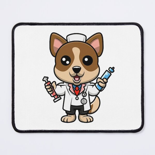 Item preview, doctor dog designed and sold by StickerStyleHub.