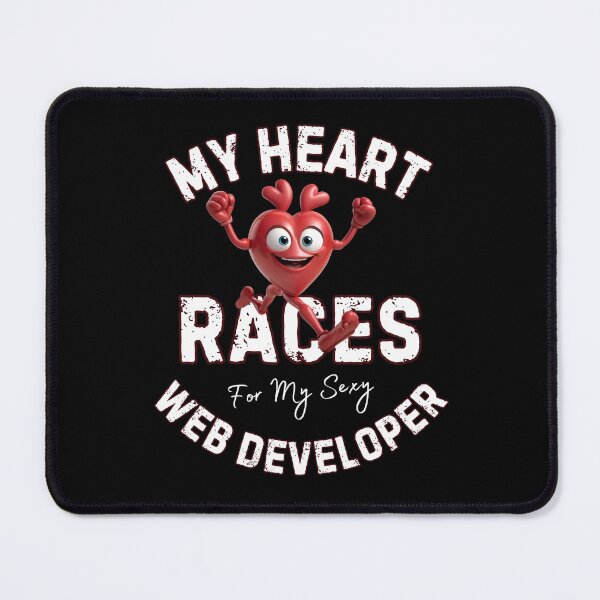 Item preview, My Heart Races - Web Developer designed and sold by MoonsmileProd.
