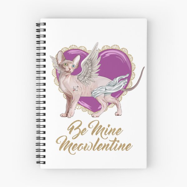 Item preview, Be Mine Meowlentine, Valentines Day Sphynx Cat Cupid designed and sold by Carleah Unique.