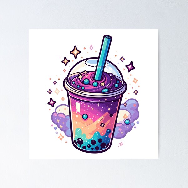 Item preview, Galaxy Bubble Tea designed and sold by Kawaii-n-Spice.