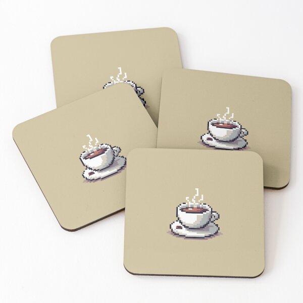 Item preview, Hot coffee pixel art designed and sold by John-Xi-Nah.