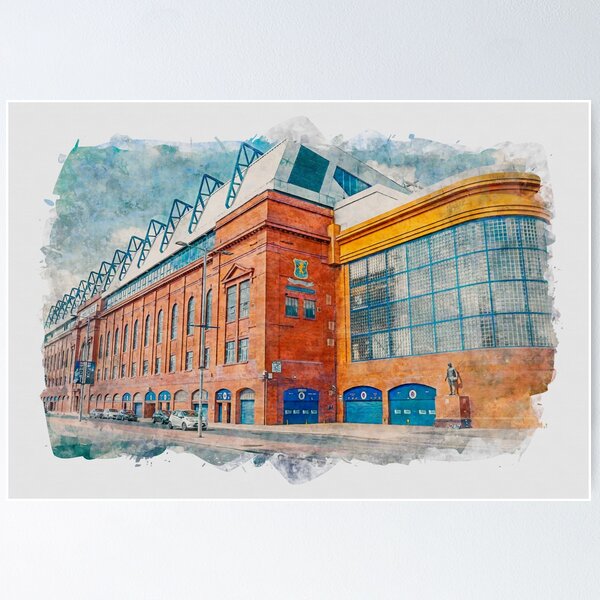 Glasgow Rangers Ibrox Stadium Scotland Poster