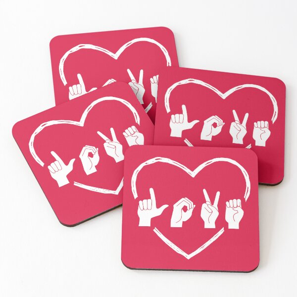 Item preview, ASL Love II - Valentine's Day designed and sold by Lemon Pepper.