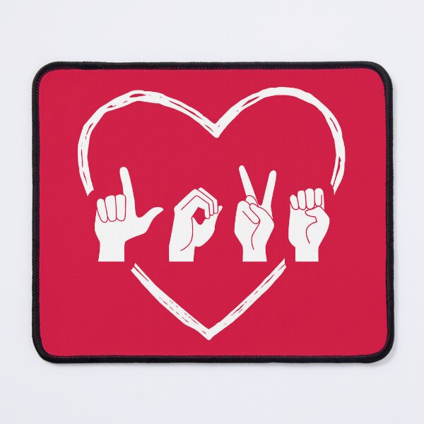 Item preview, ASL Love II - Valentine's Day designed and sold by Lemon Pepper.