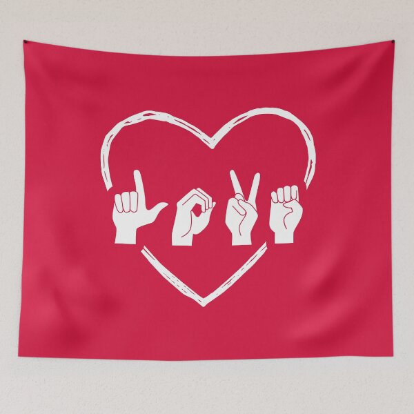 Item preview, ASL Love II - Valentine's Day designed and sold by Lemon Pepper.