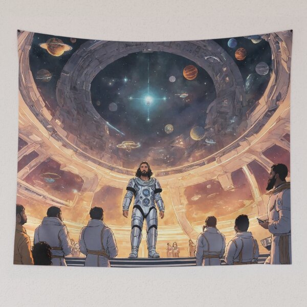 Item preview, Jesus preaching in space  designed and sold by eli-test.