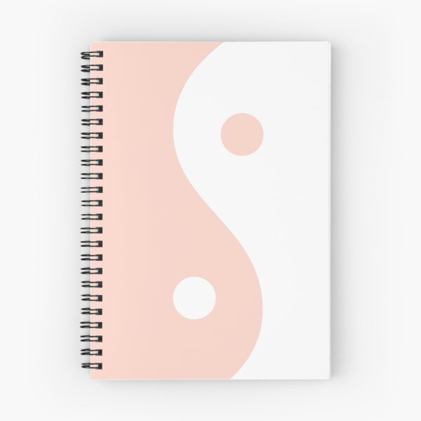 Item preview, Yin Yang Light Peach and White Aesthetic designed and sold by LinDraws.