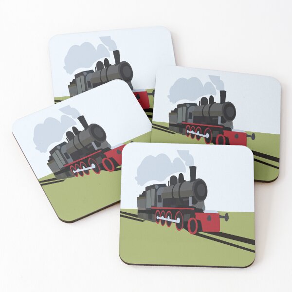 Item preview, Vintage Steam Train on Railroad Track Art designed and sold by Nisha Prabhu.