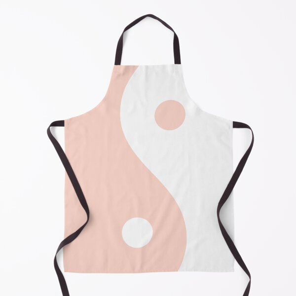 Item preview, Yin Yang Light Peach and White Aesthetic designed and sold by LinDraws.