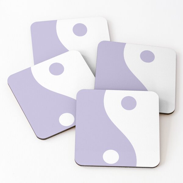 Item preview, Yin Yang Lilac and White Aesthetic designed and sold by LinDraws.