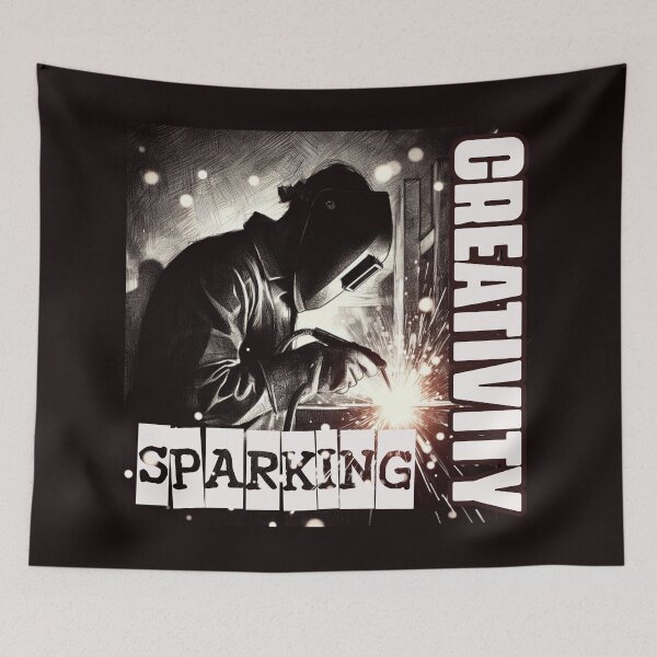 Item preview, Sparking Creativity in Monochrome Mastery: Precision and Innovation in Welding designed and sold by SplashTastic.