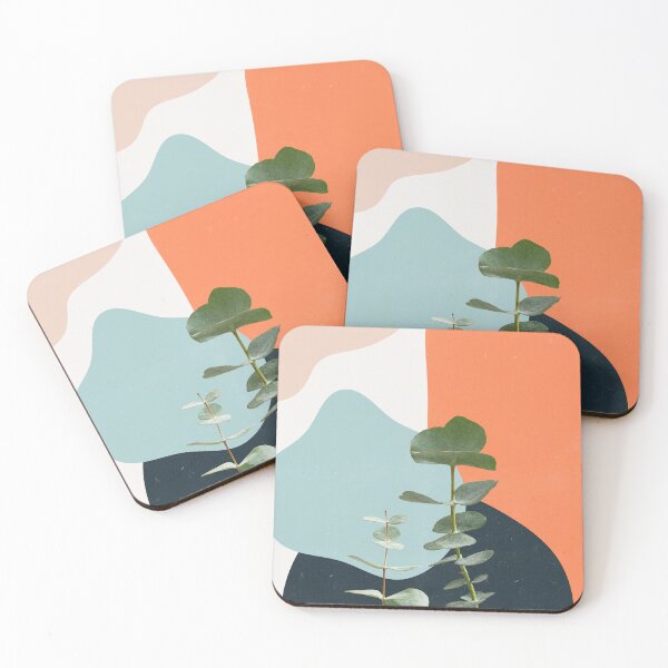 Item preview, Eucalyptus Soft Abstract Shapes designed and sold by MDRNHOME.