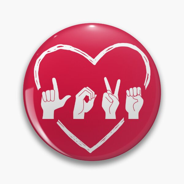 Item preview, ASL Love II - Valentine's Day designed and sold by Lemon Pepper.