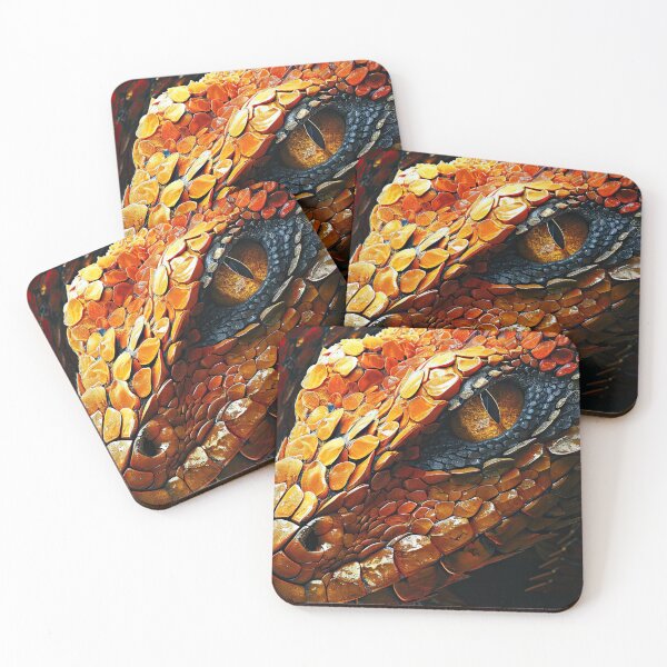 Item preview, Orange and Black Snake Closeup designed and sold by OccultDreams.