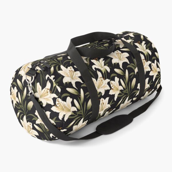 Item preview, White lily flower seamless pattern designed and sold by varinchai.