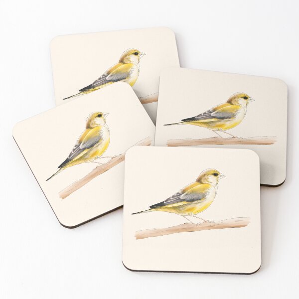 Item preview, Cute little European Greenfinch designed and sold by Kat-D-Art.