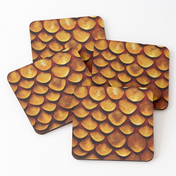 Item preview, Golden fish scales covering designed and sold by filusattila.