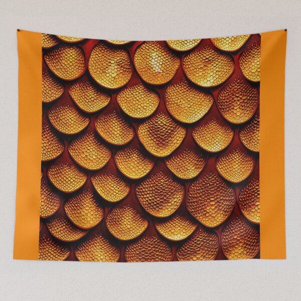 Item preview, Golden fish scales covering designed and sold by filusattila.