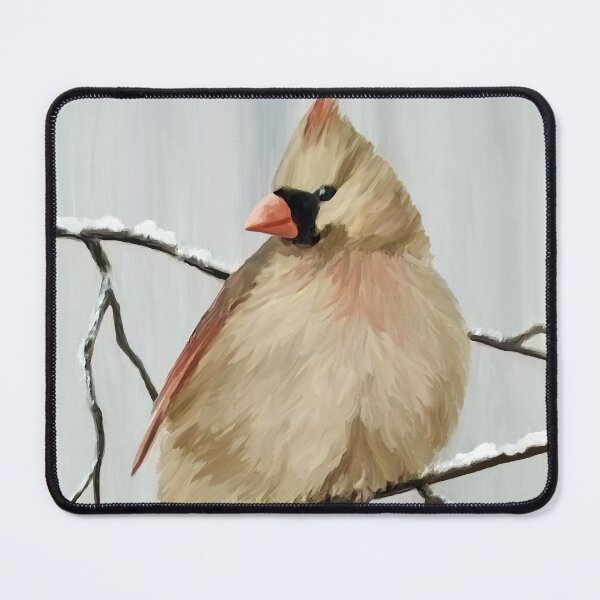 Item preview, Female Northern Cardinal In Winter designed and sold by studioart.