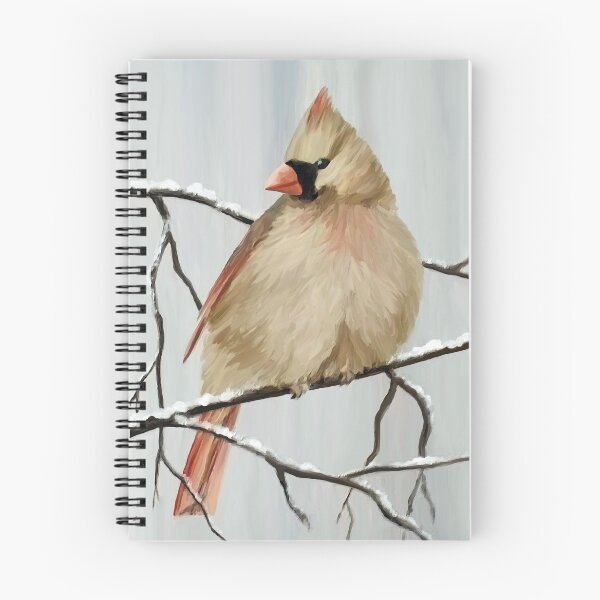 Item preview, Female Northern Cardinal In Winter designed and sold by studioart.