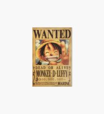 Luffy WANTED Art Board