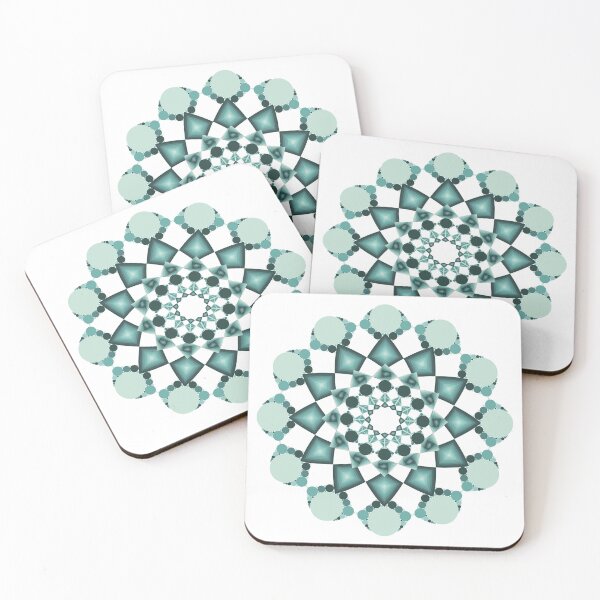 Item preview, Turquoise Expanding Flower Circles designed and sold by DHTDesigns.